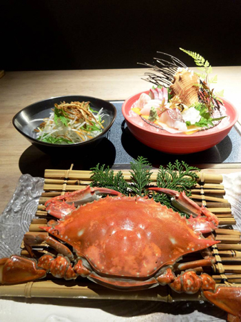 crab served at Kanigoten
