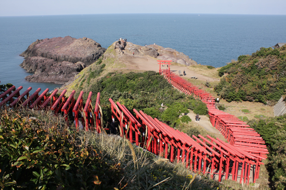 Torii gates at Motonosumi Inari Shrine
